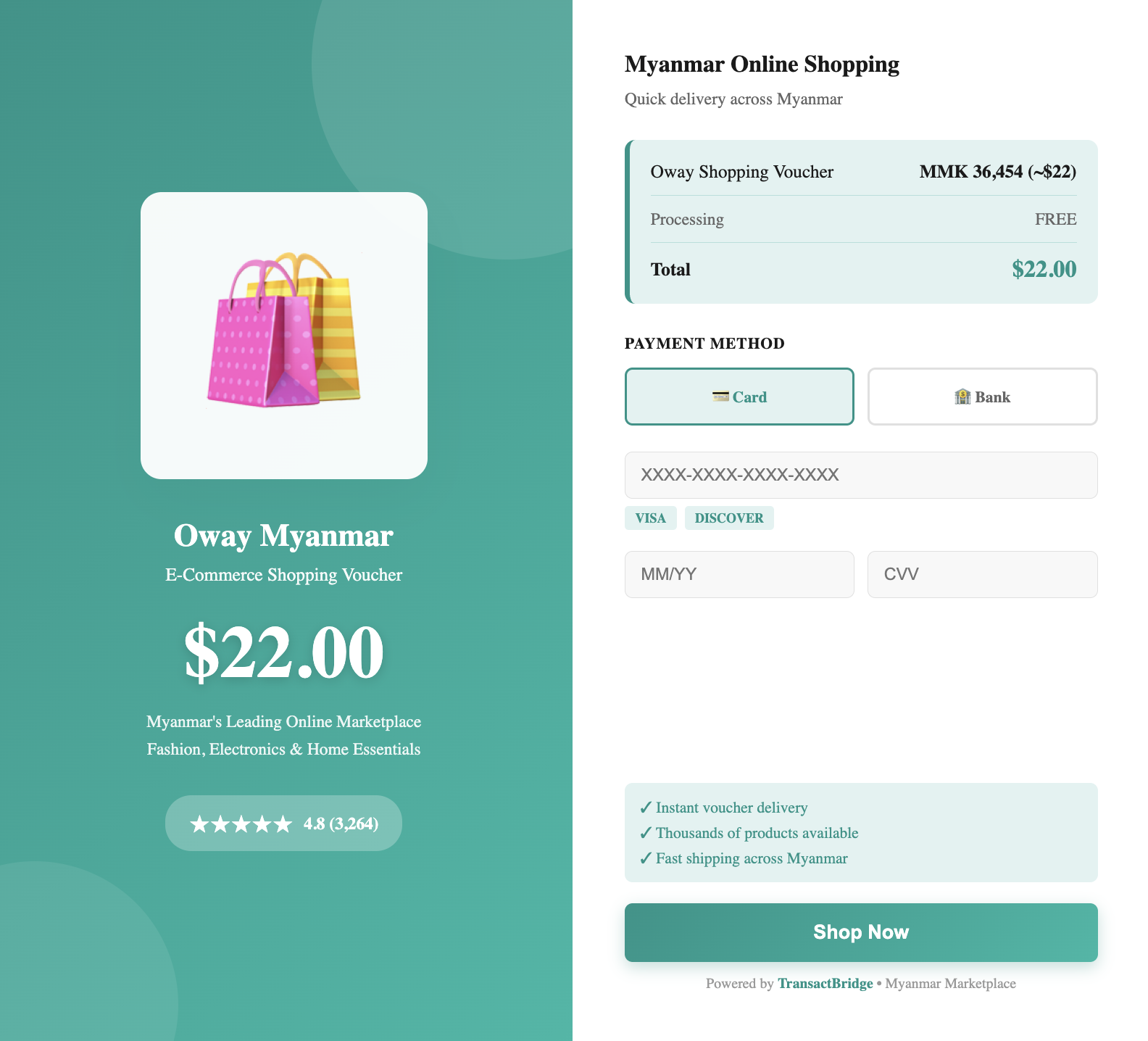 US Payment methods Image