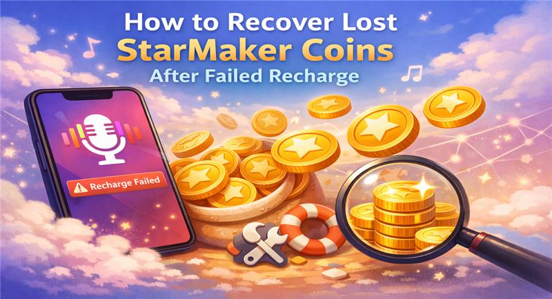 Recover lost StarMaker coins after recharge failure
