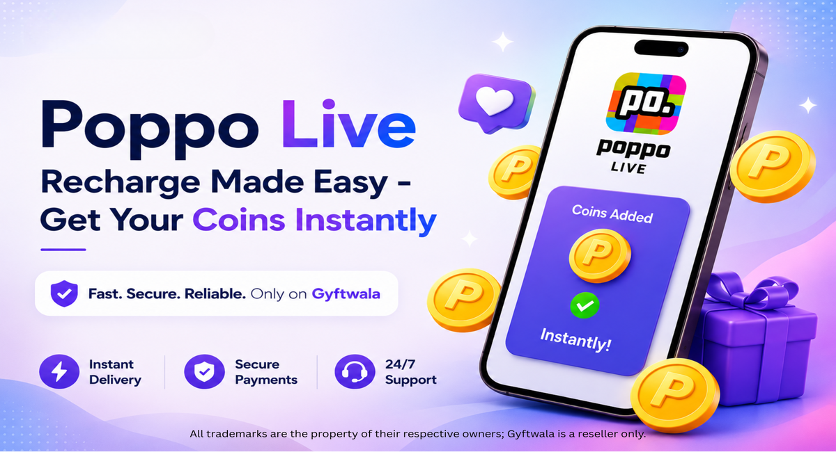 Poppo Live Recharge with Instant Coins