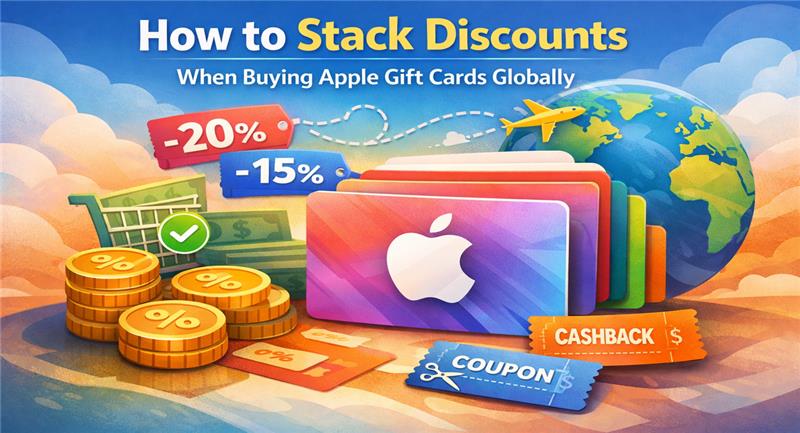 Stack discounts on Apple gift cards globally with cashback, coupons, and savings for Apple gift card India buyers