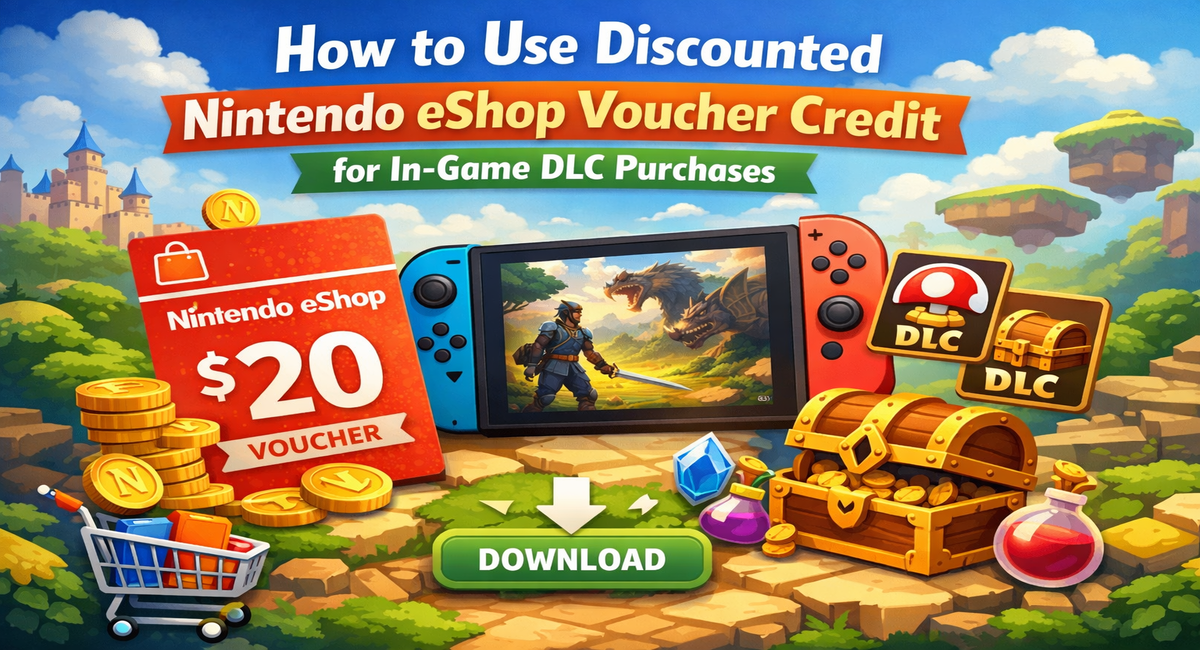 Nintendo eShop voucher used for in-game DLC on Nintendo Switch