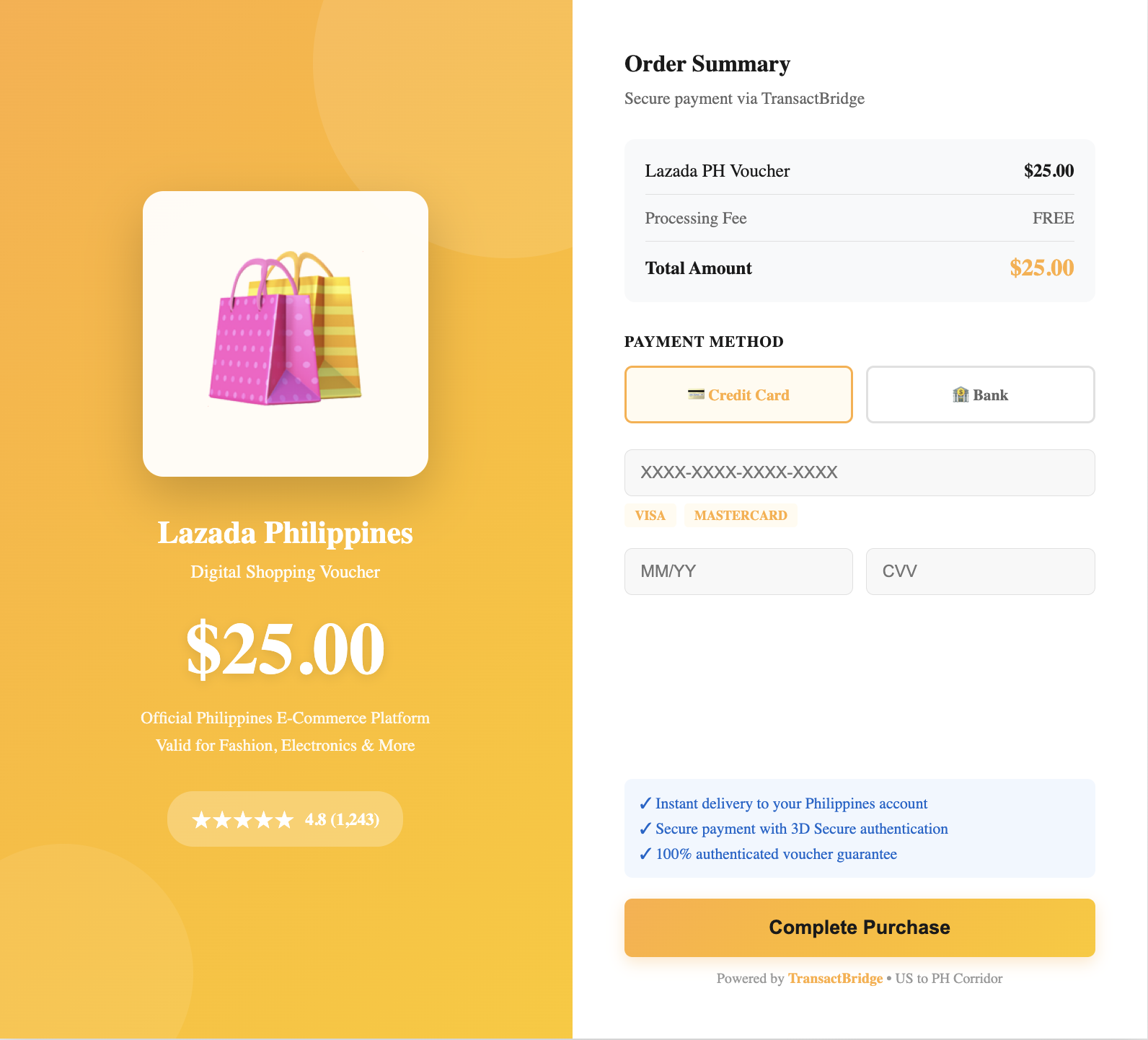 US Payment methods Image